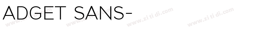 ADGET SANS字体转换